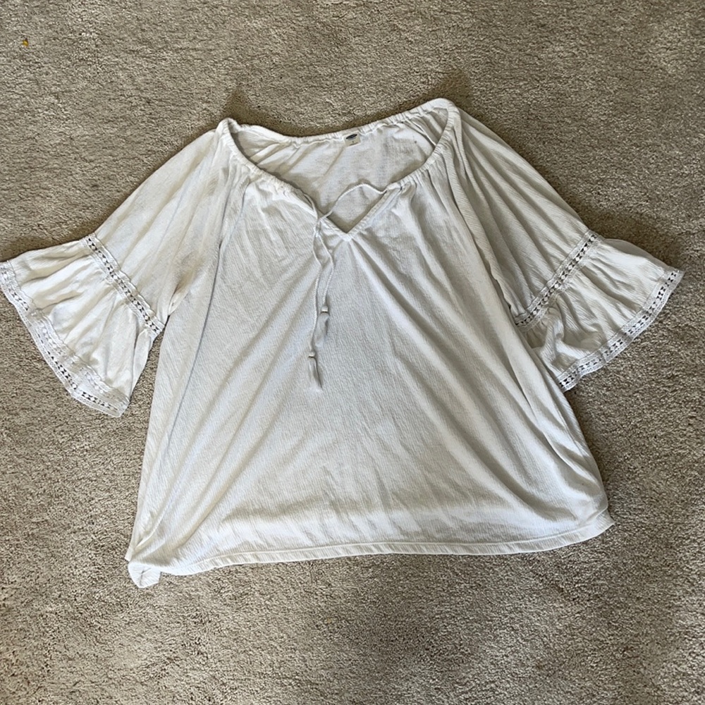 White peasant blouse